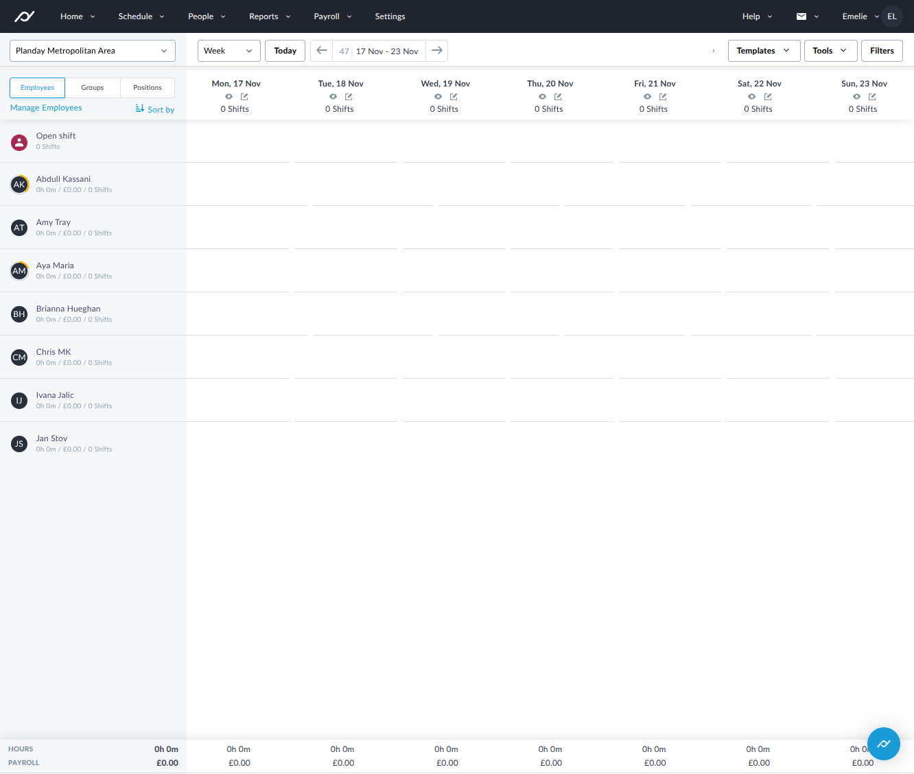Automated schedules for small businesses